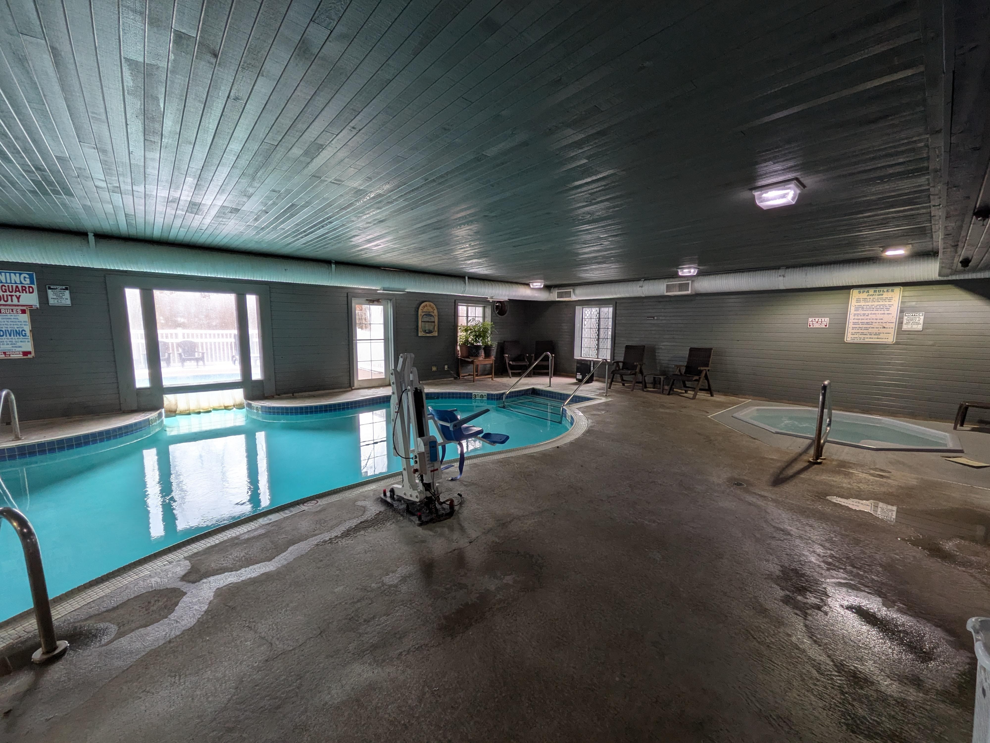 The moldy pool curtains 