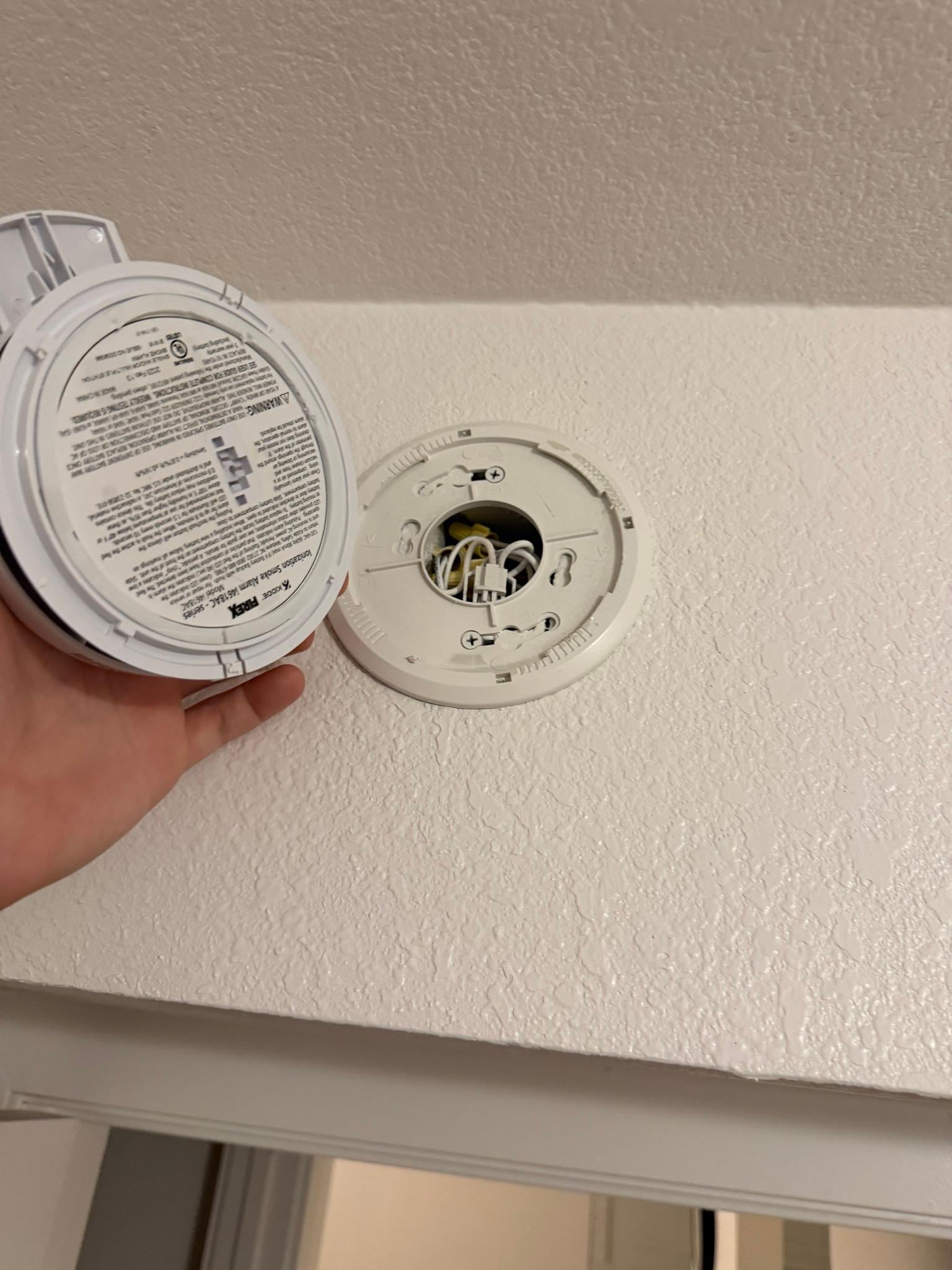 no batteries or wiring for the fire alarm