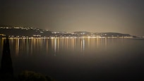 Vue Nocturne sur le lac de Garde
