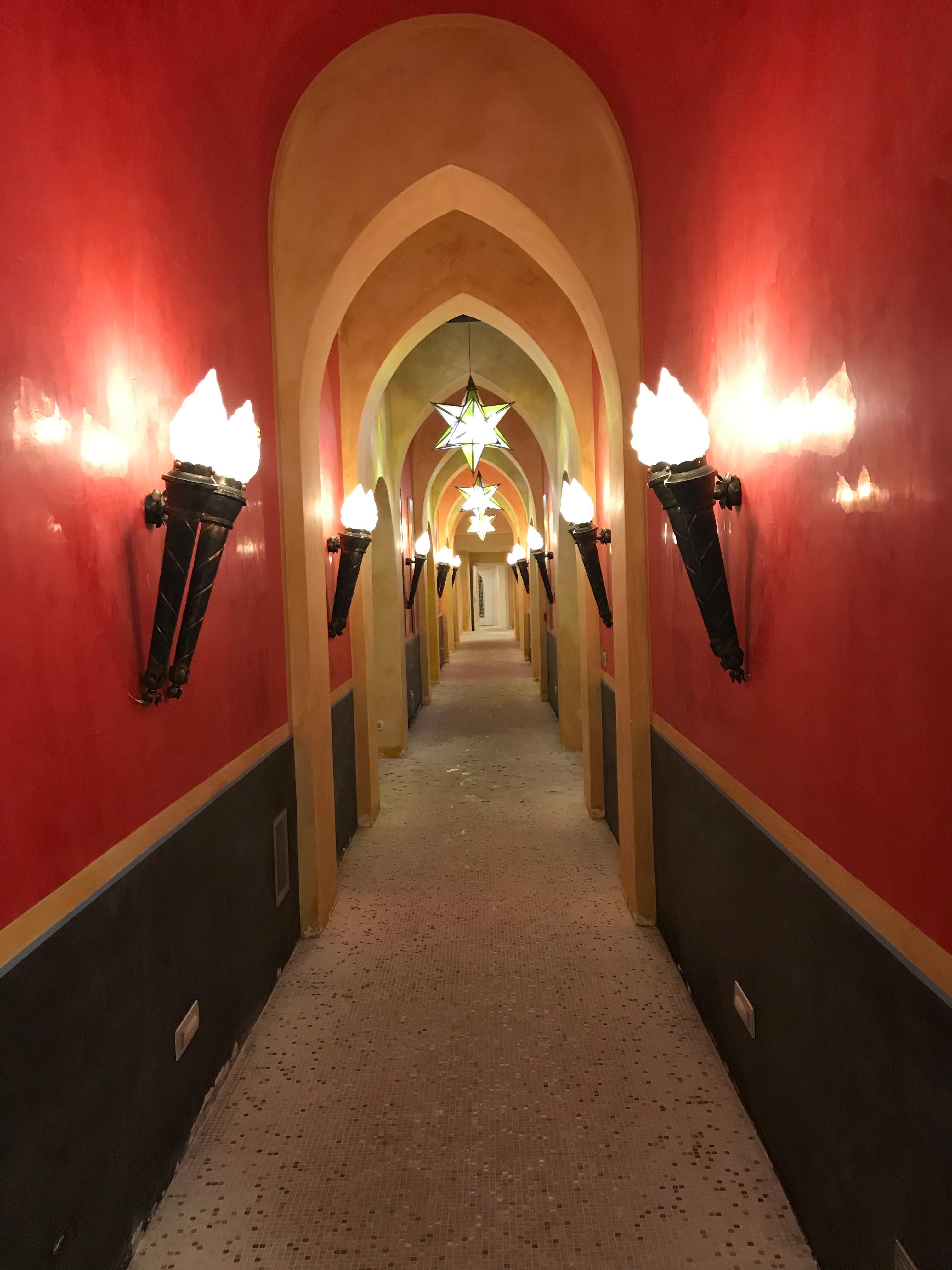 Hallway to spa