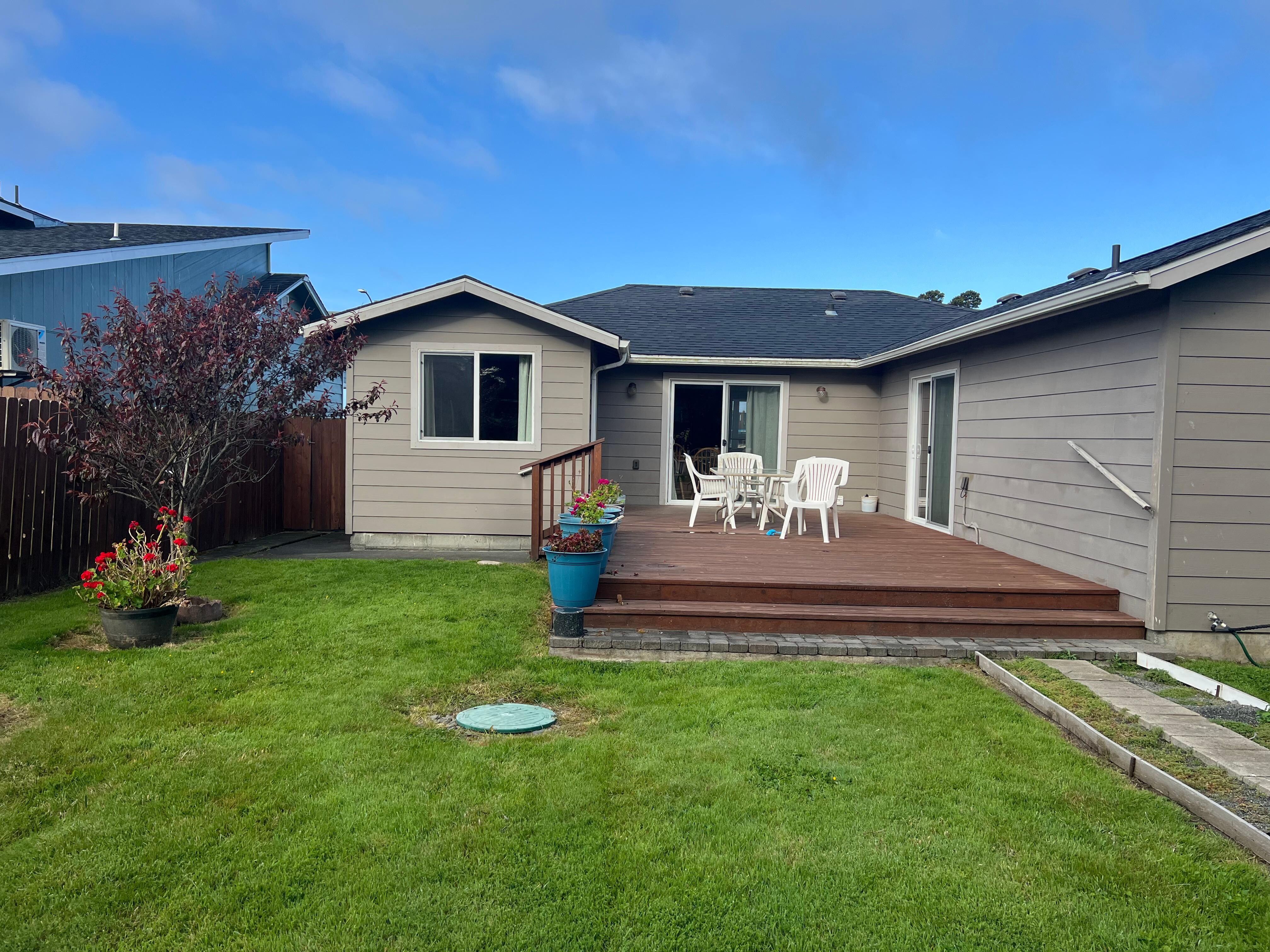 Backyard deck