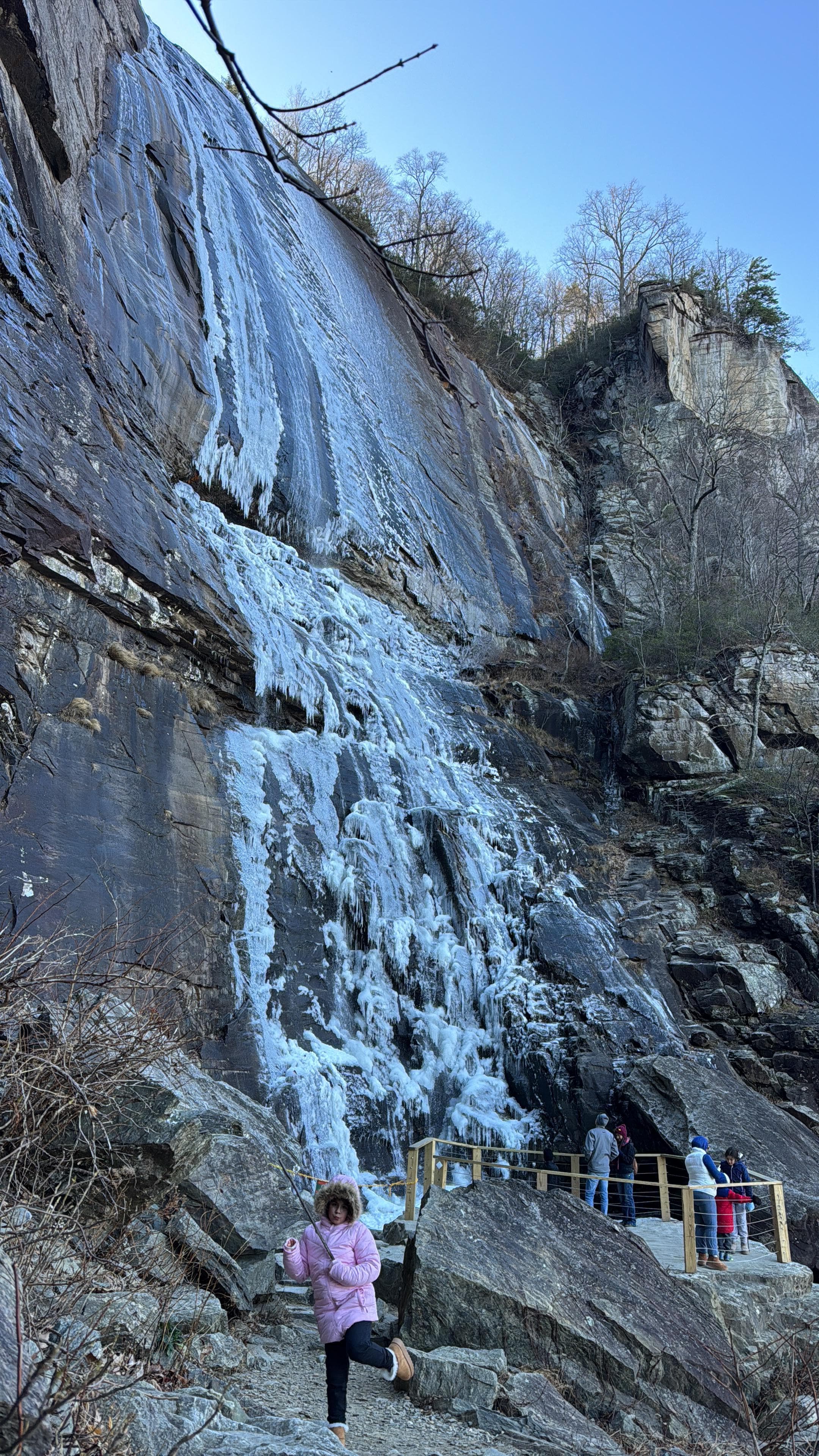 Chimney rock waterfall