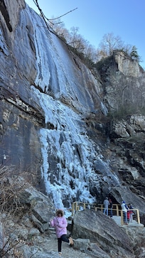 Chimney rock waterfall