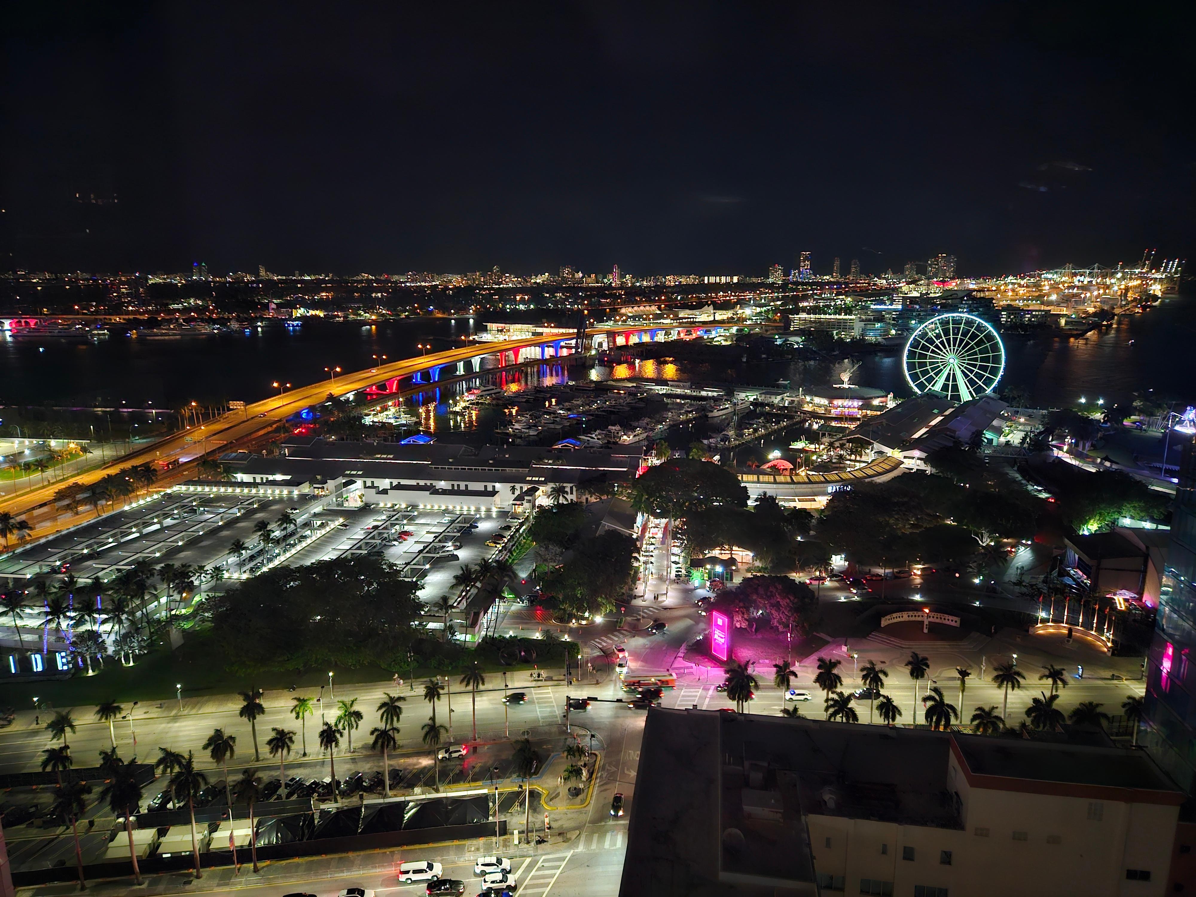 Night view from bed.