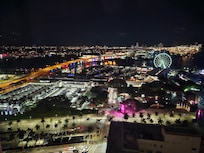 Night view from bed.
