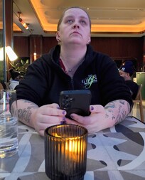 Me asking the server about foods with no meats