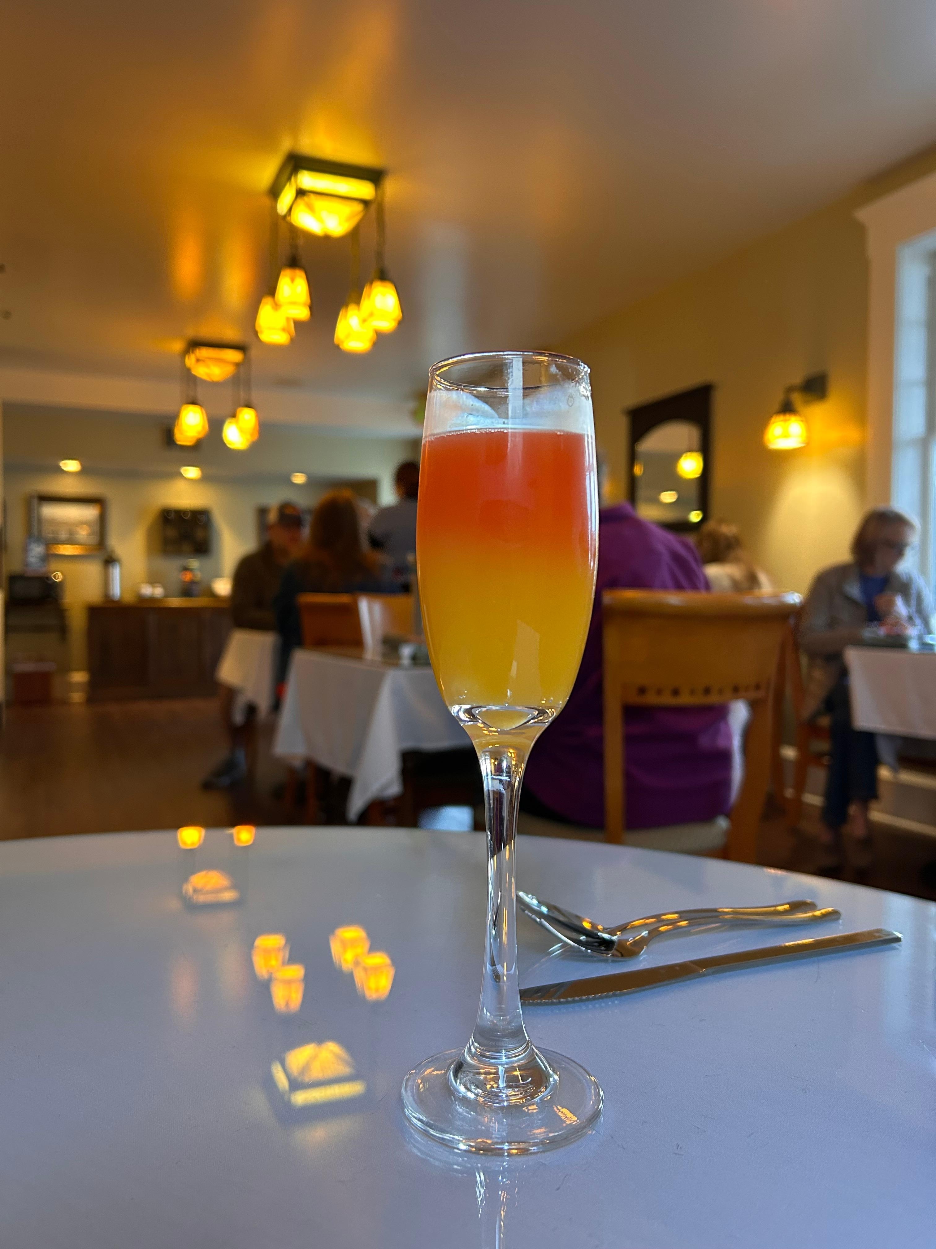 Mimosa included for breakfast 