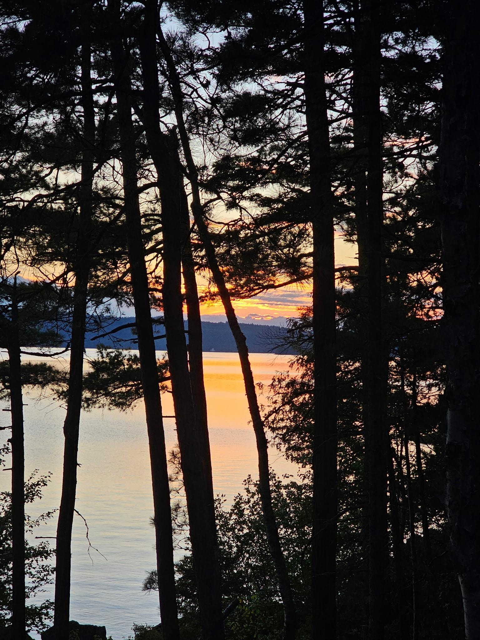 Sunset from the deck