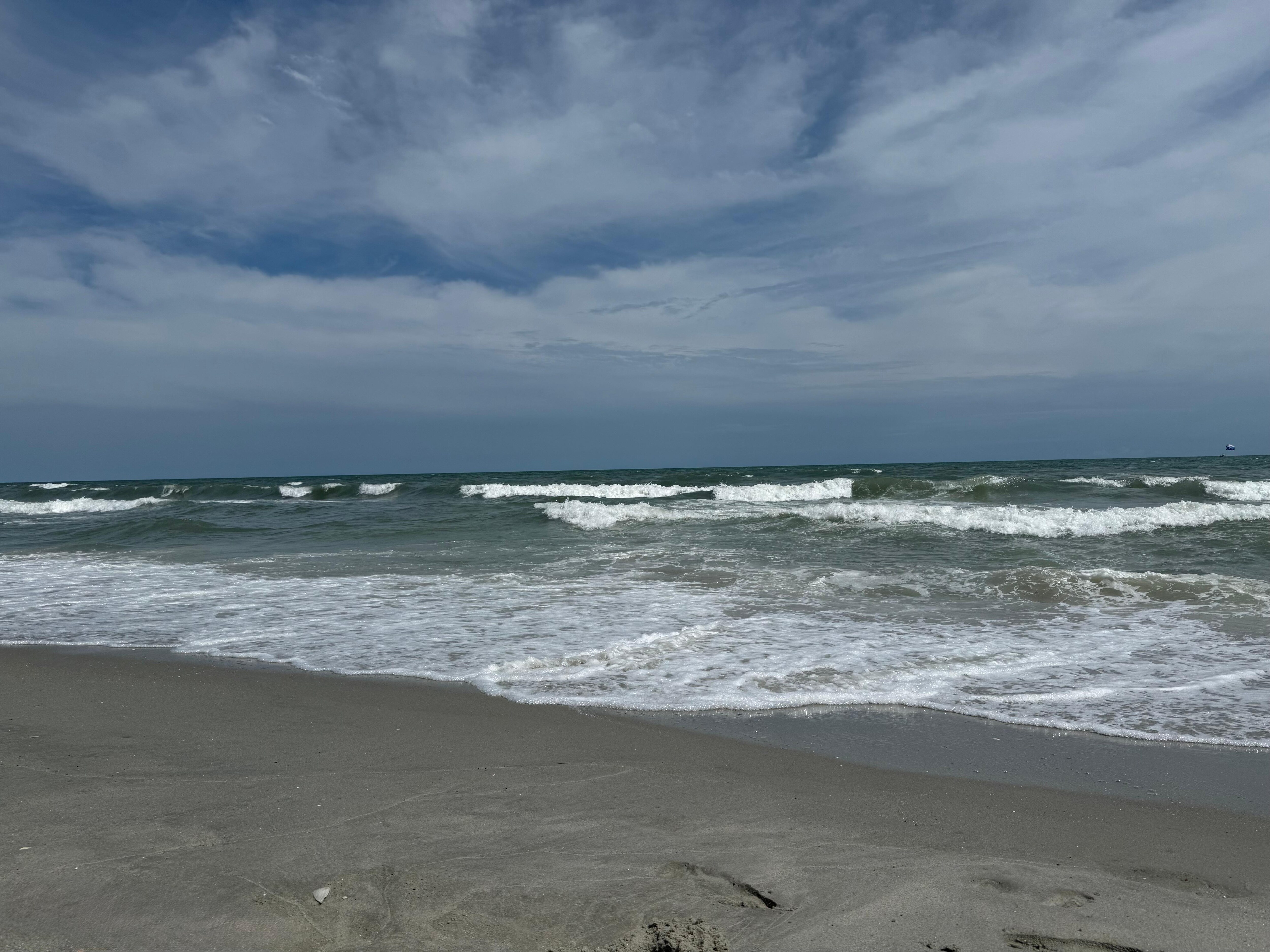 We were there as Tropical Storm Chantal was coming.
