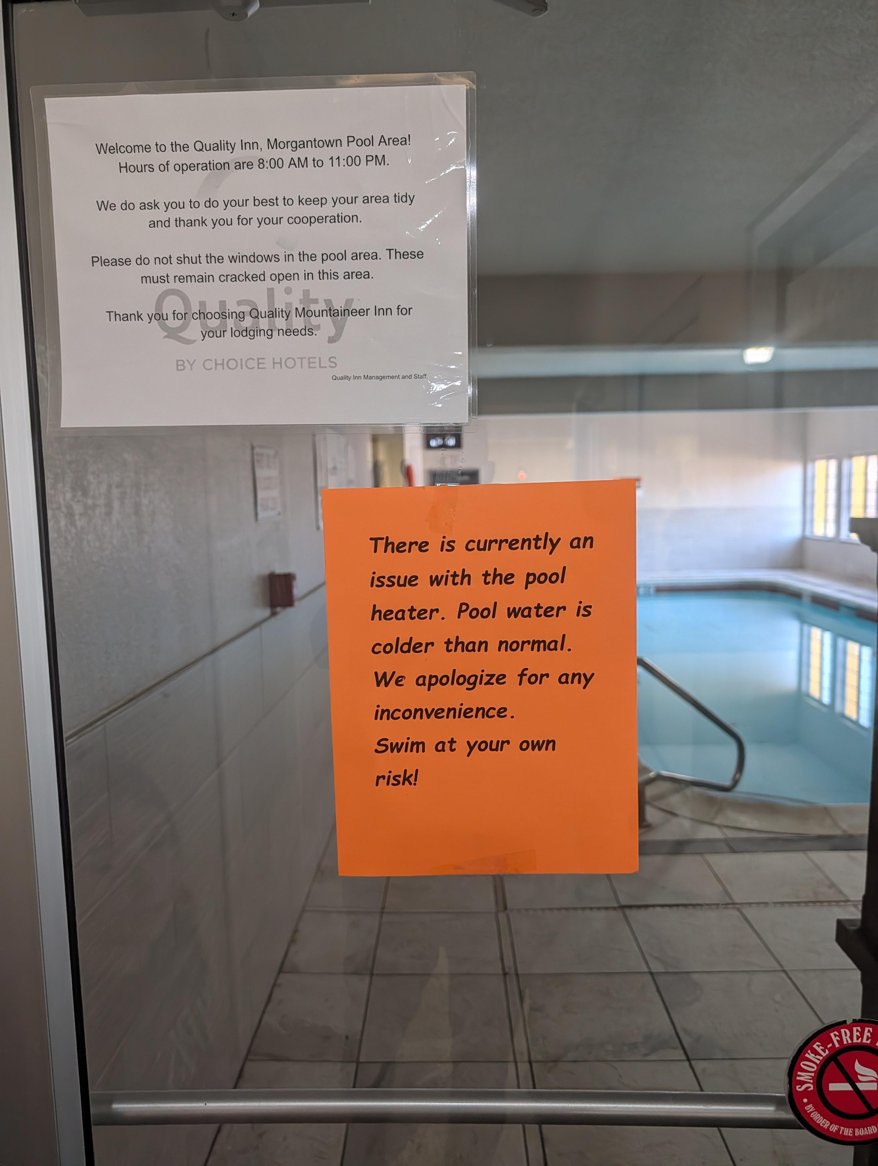 Pool is out of order