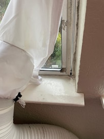 Open window with mold