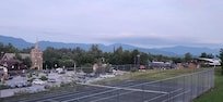 Looking down on Main St.