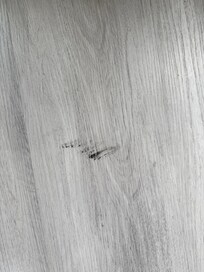 Black stuff on the floor