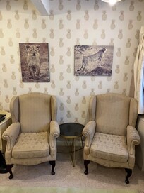 Very dated and tired room