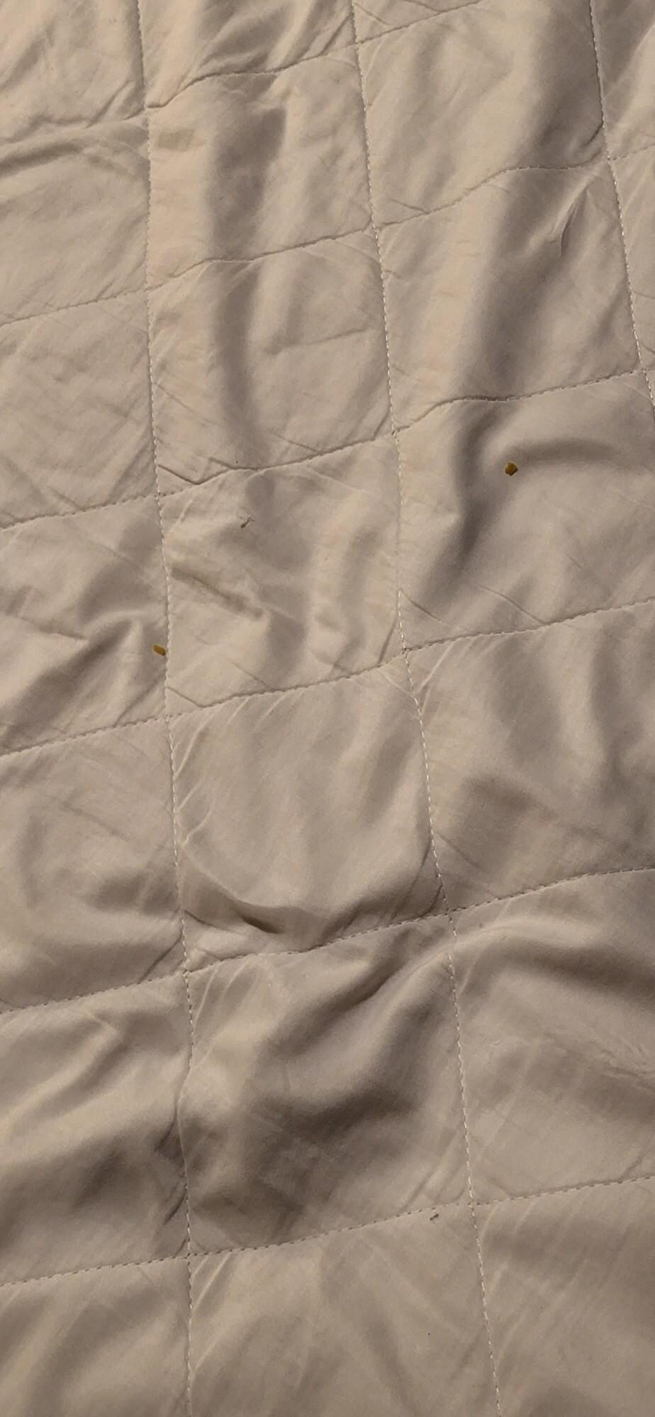 Filth in bed in the second room