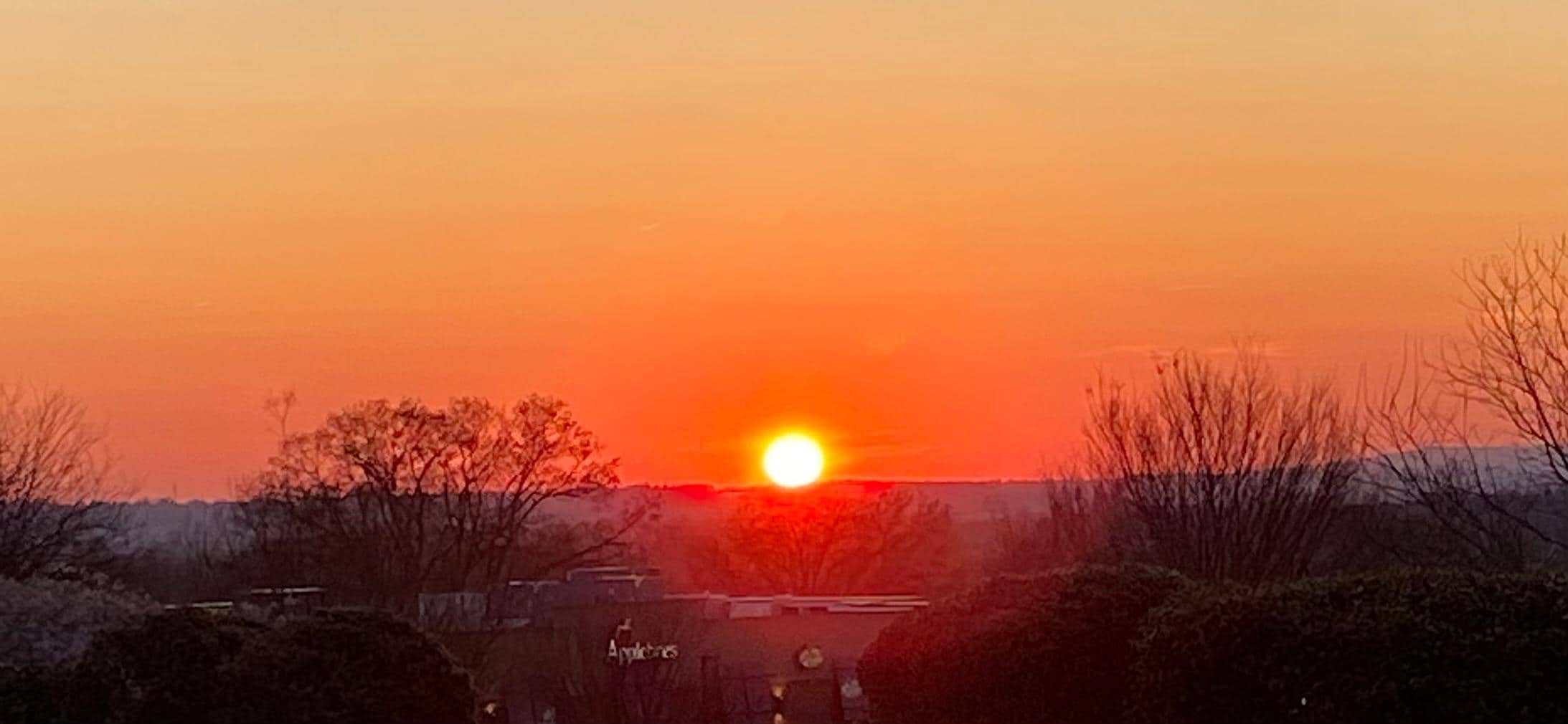 From the hotel property the night we stayed there