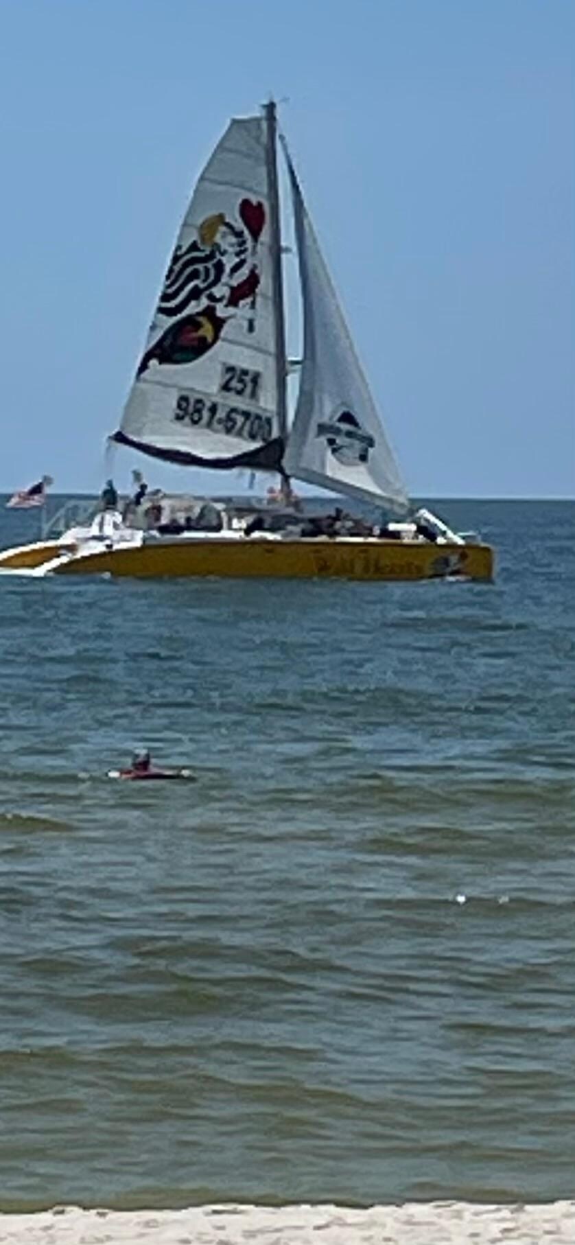 Sailboat passing by 