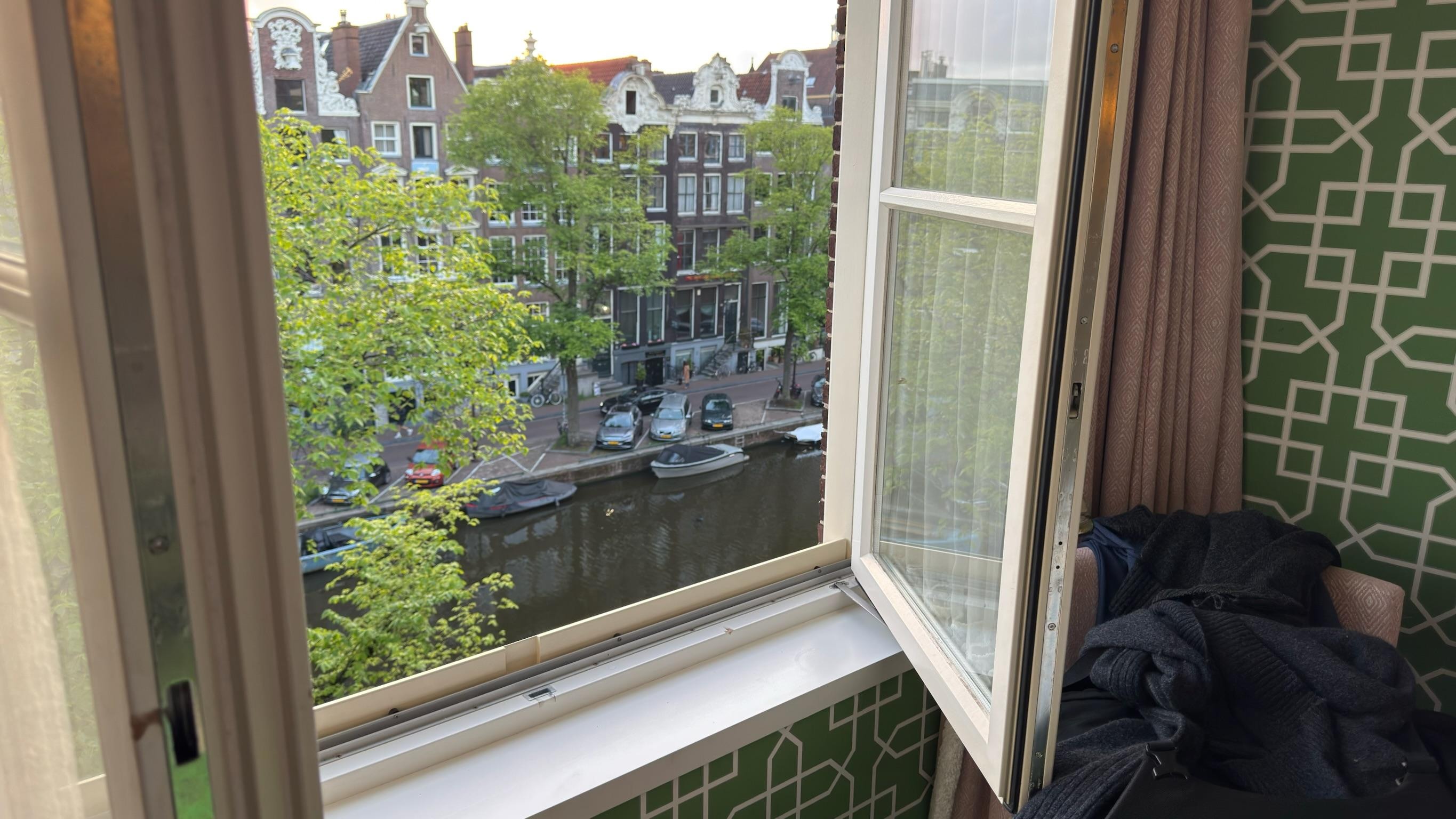 View of the canal from our room.