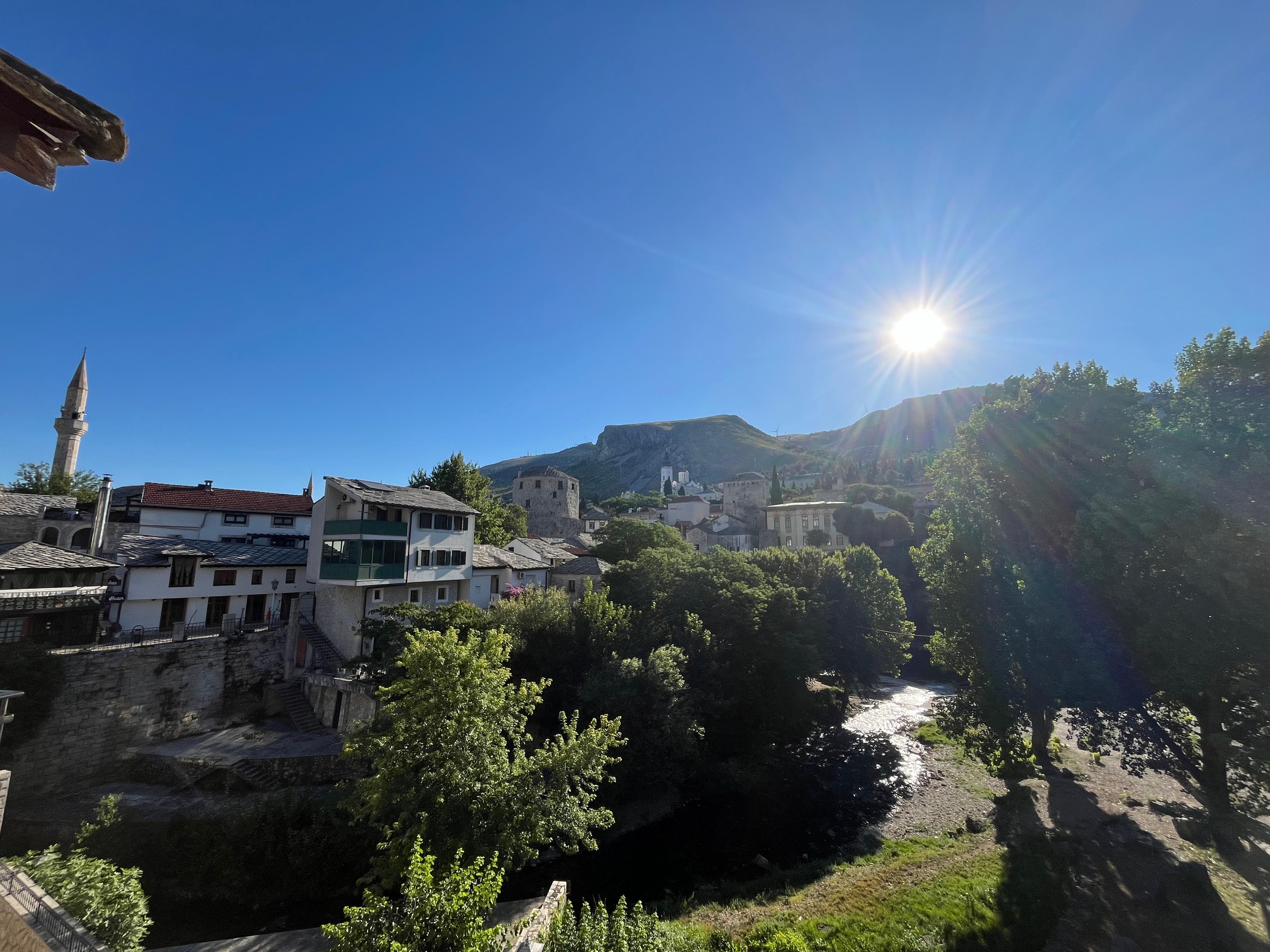 Morning view from balcony 