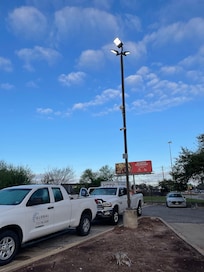 Camera and lighted spot and still got window smashed
No help from property to make right!!