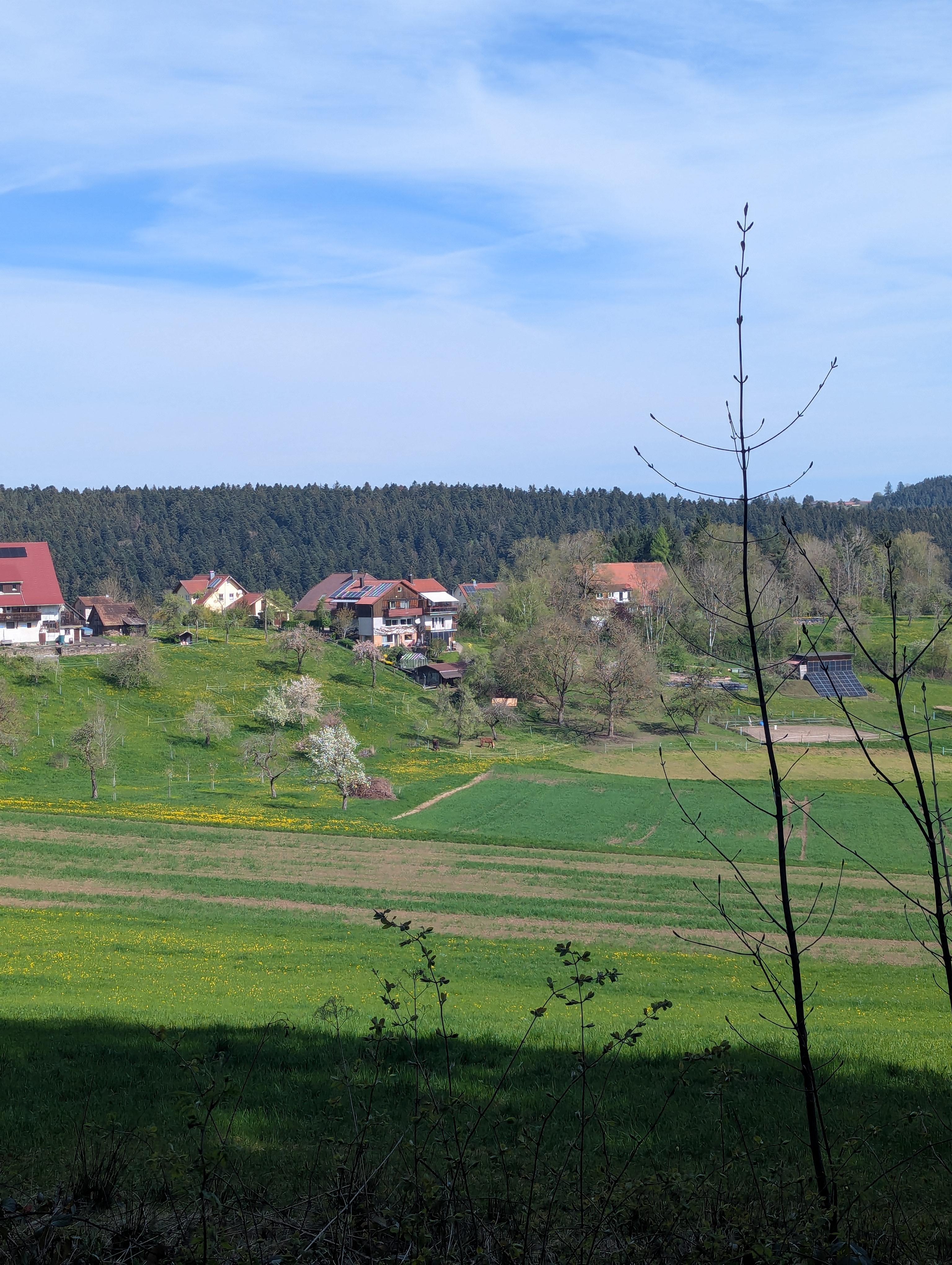 Vue de la maison depuis le jardin