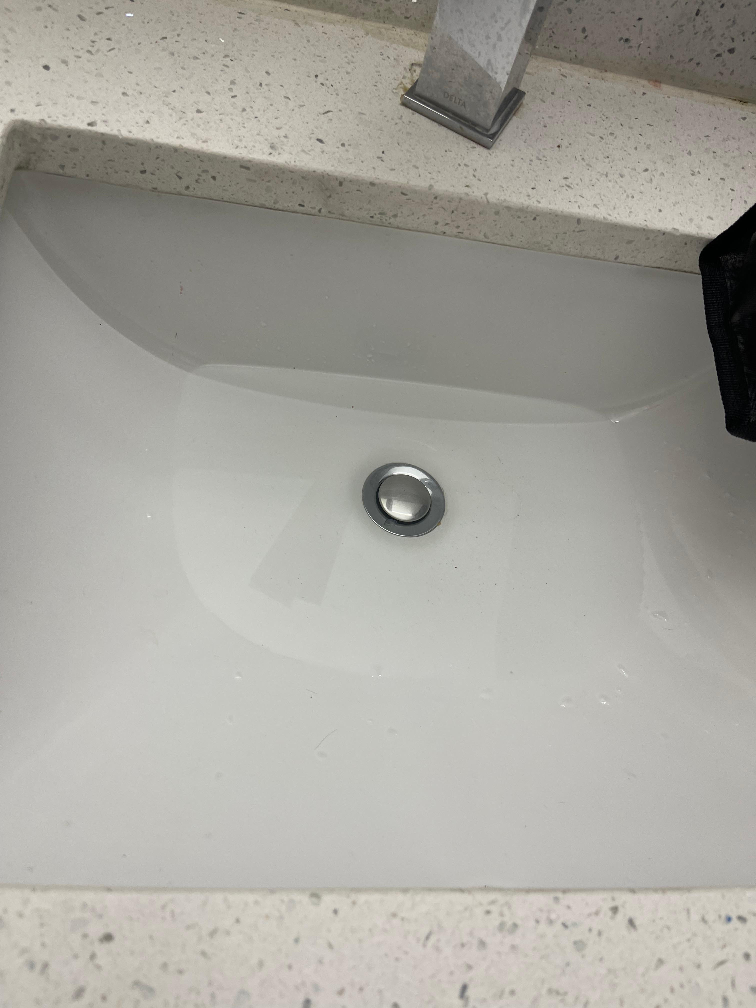 Water sitting in sink 