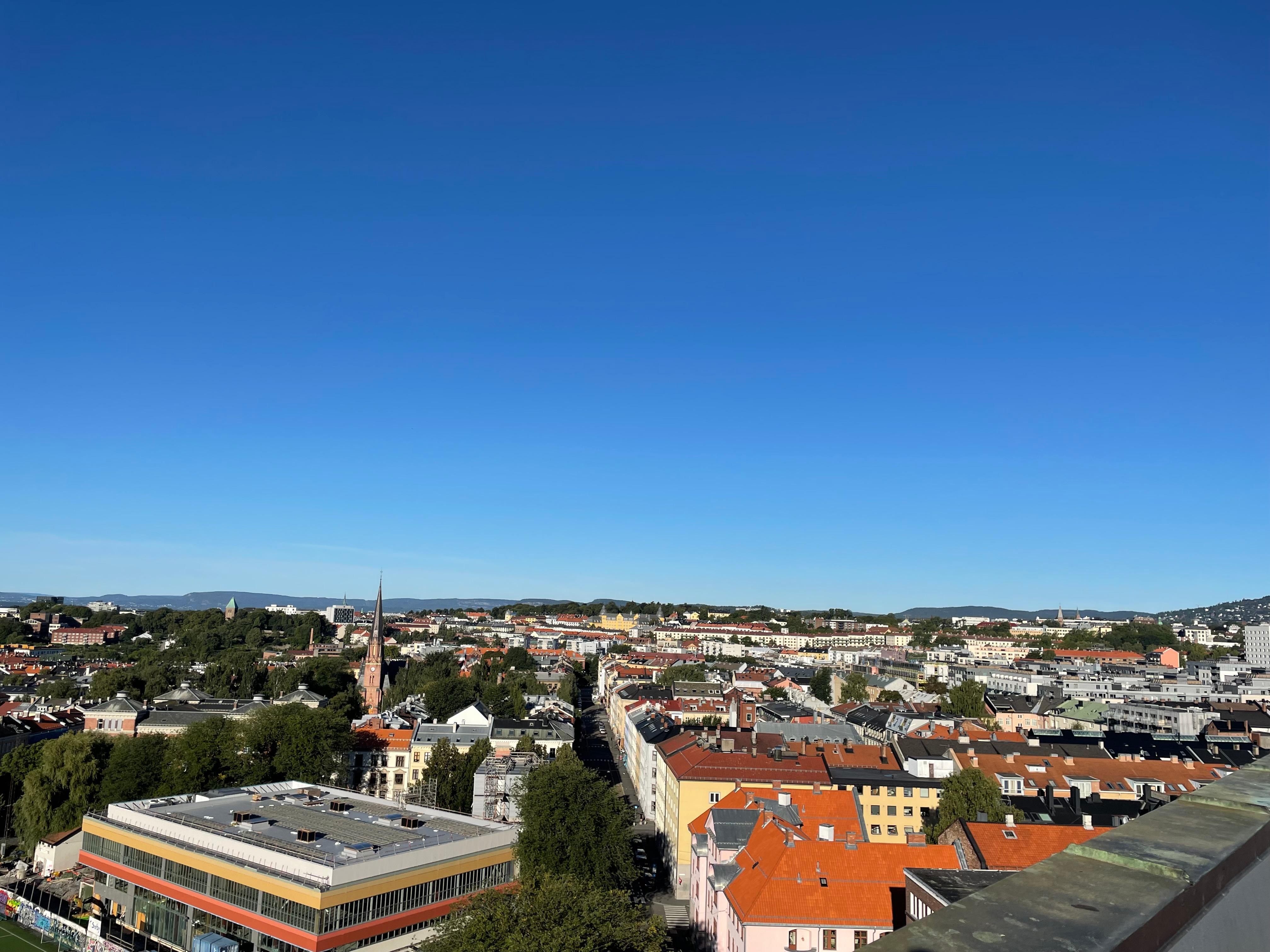 Flott terrasse som vi dessverre fikk ikke mye tid å nytte.