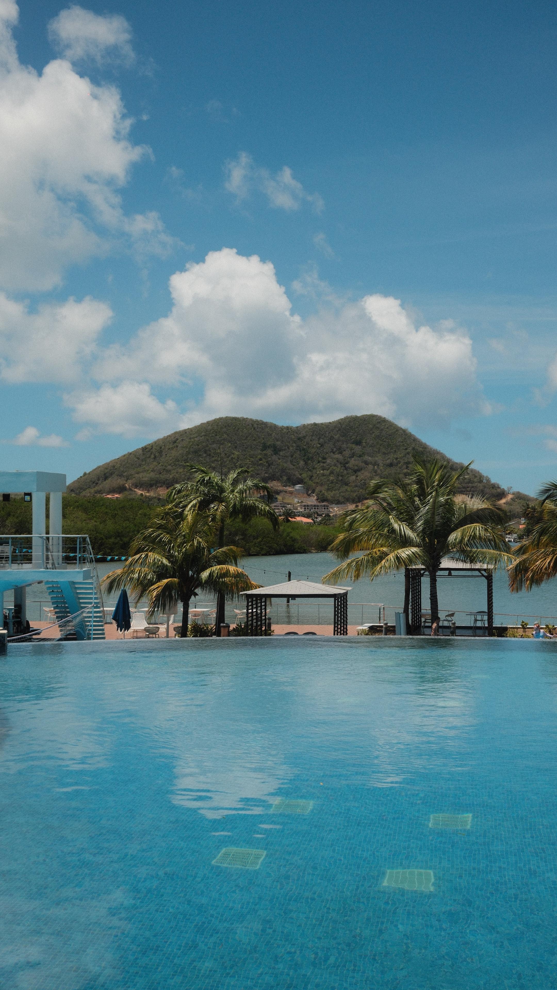 Pool view from the cabana 