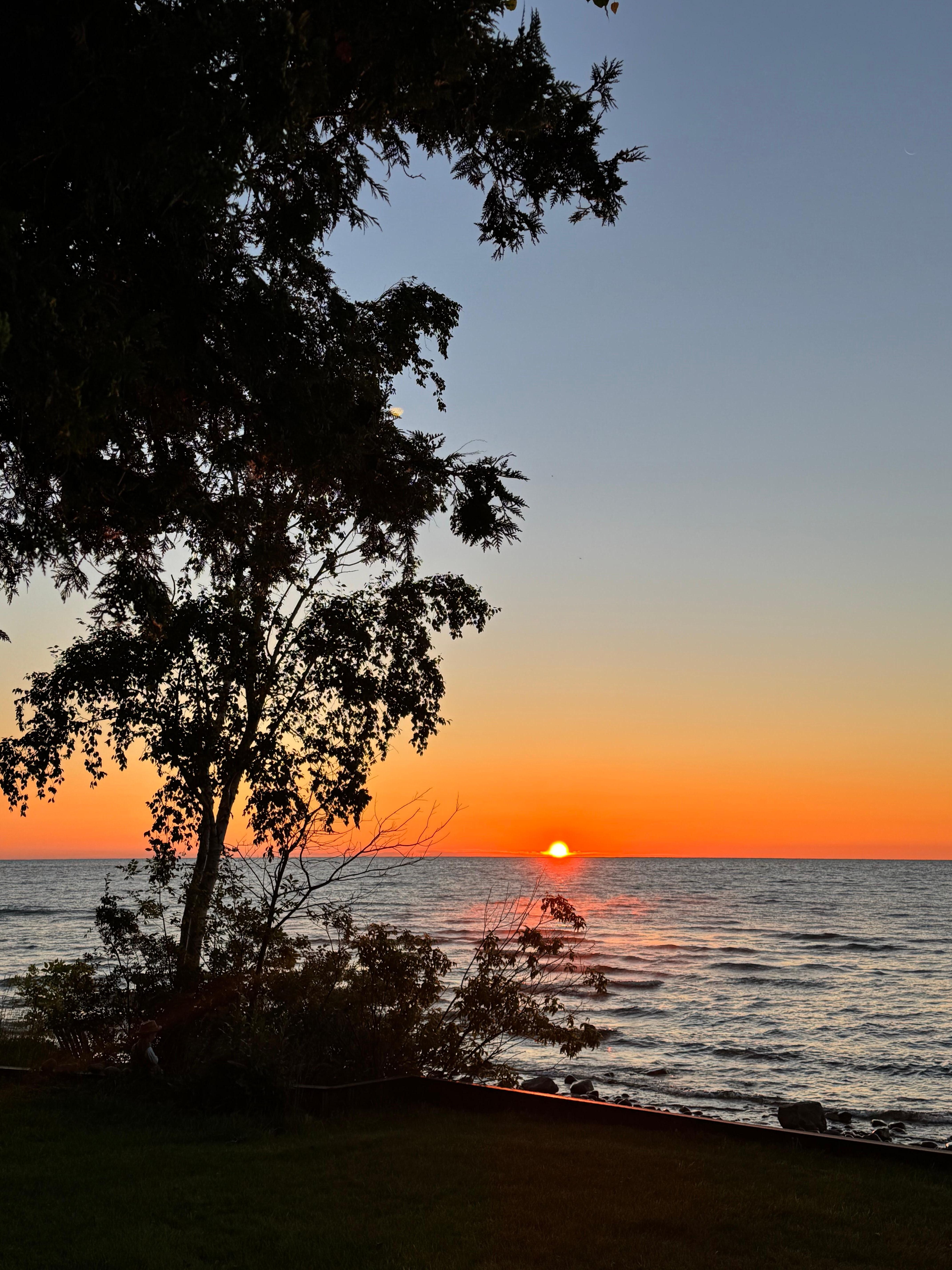 Awesome sunrise from the back deck