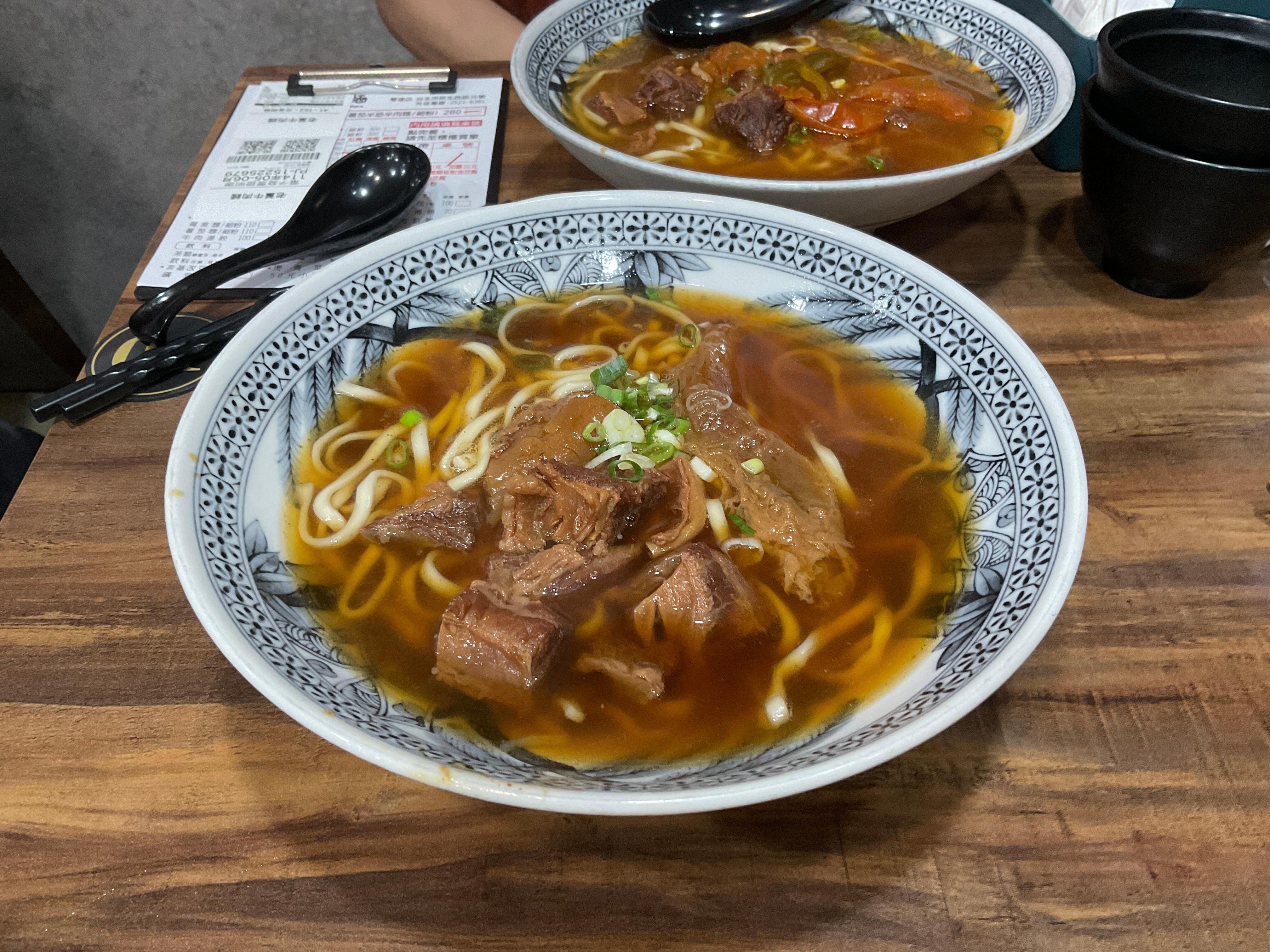 双連駅チカにある牛肉麺やさん。おいしいです。