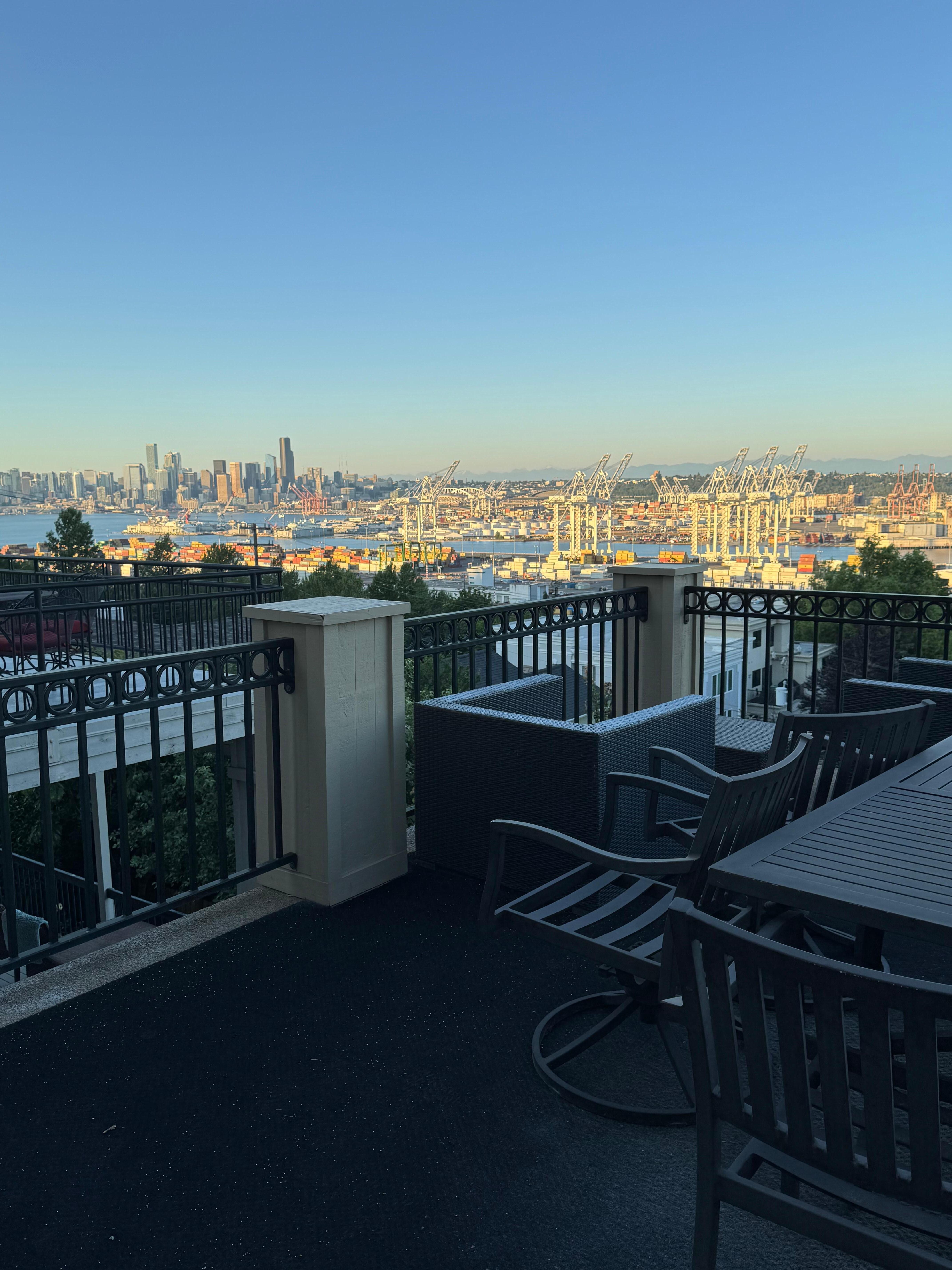 Downtown Seattle from the patio