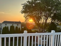Sunset from the top deck