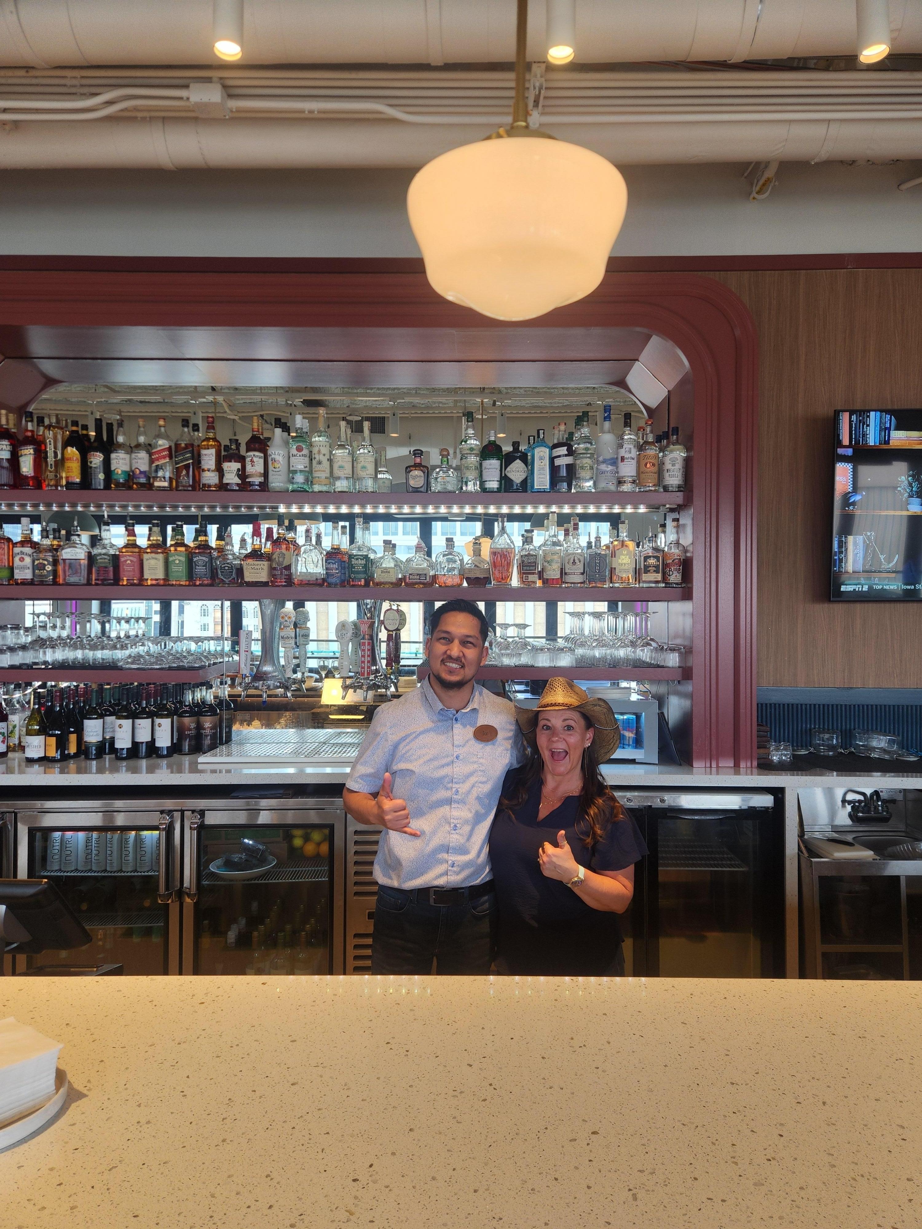 Avi, the bartender at Top Note. So attentive and helpful!