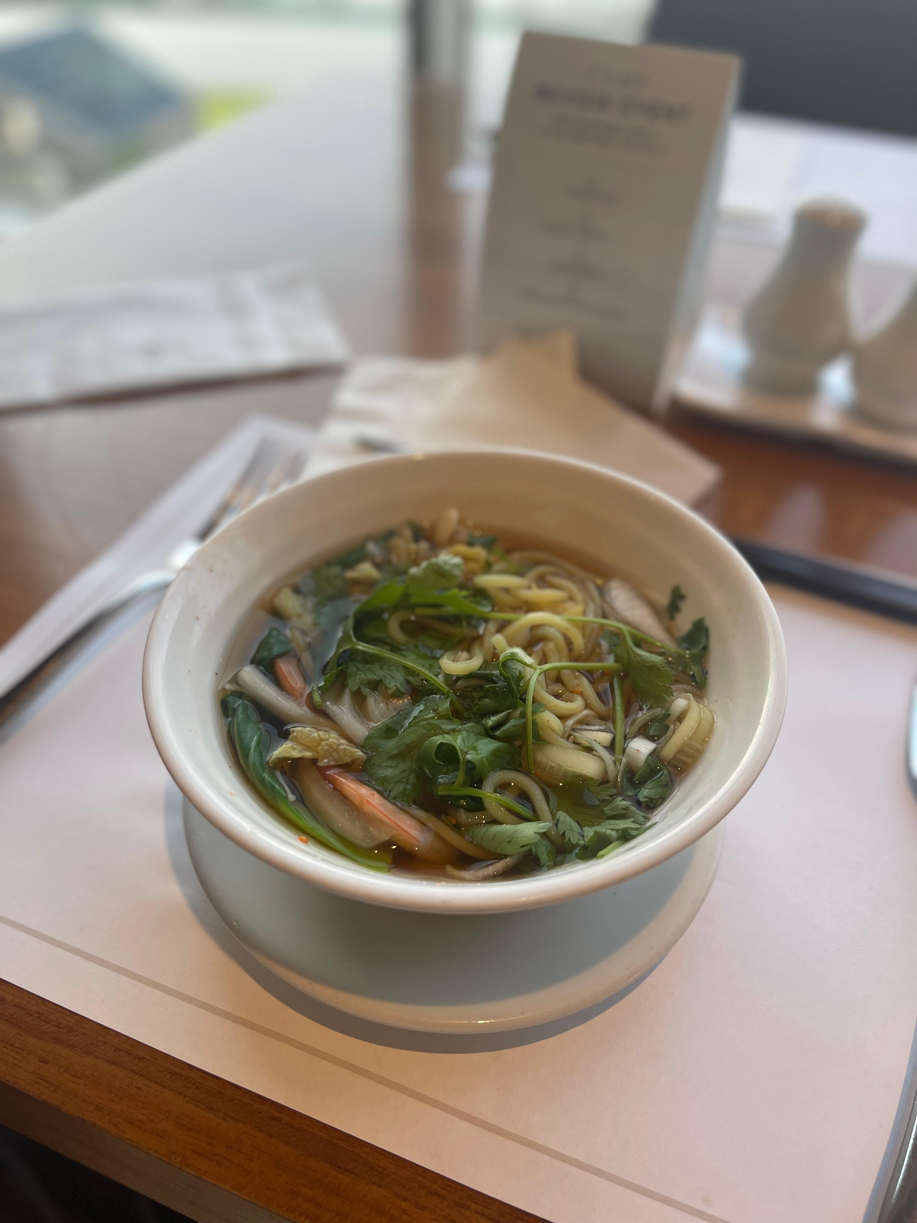 A breakfast soup…. With many many other options.