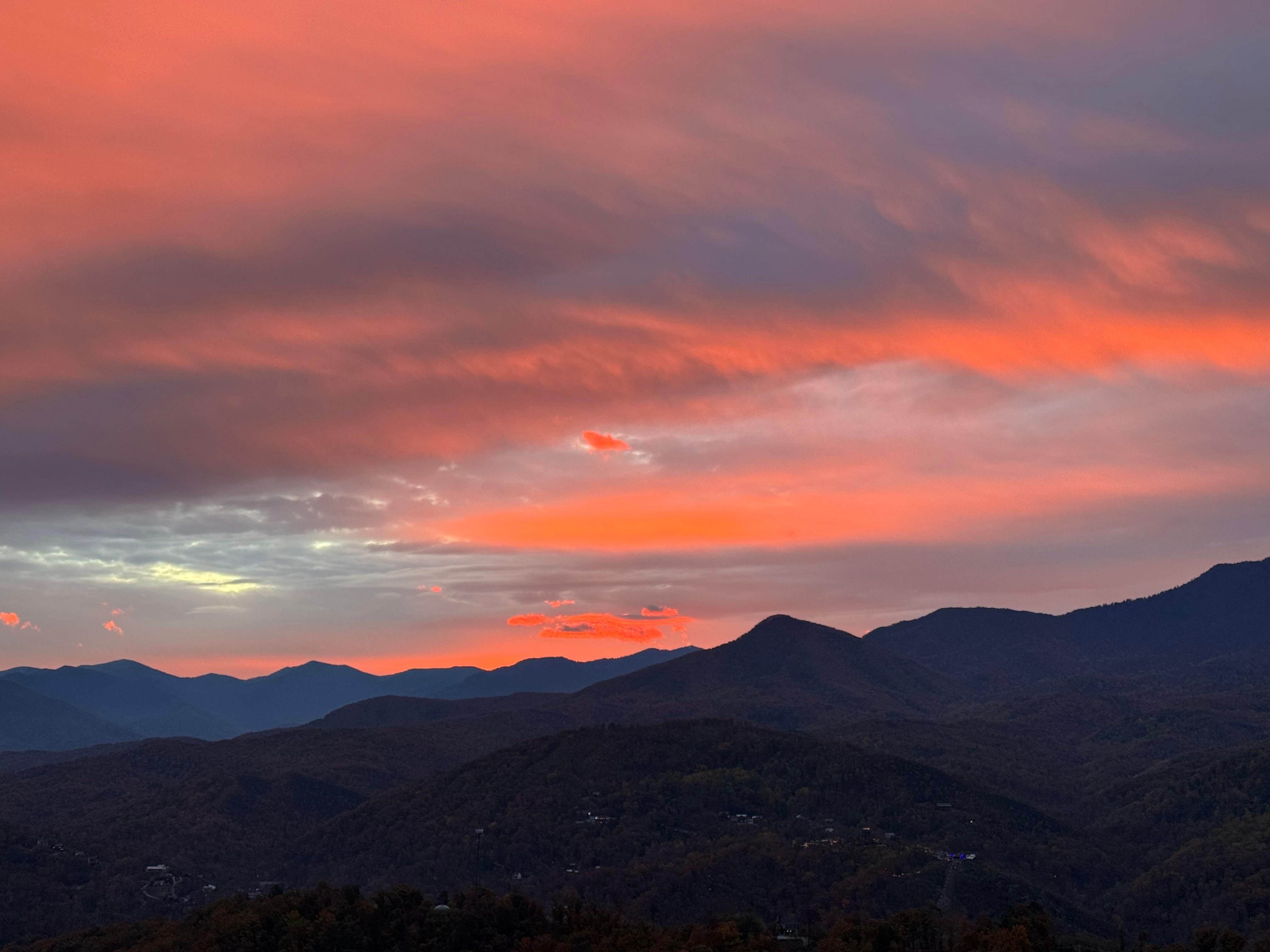Sunrise view from upper deck