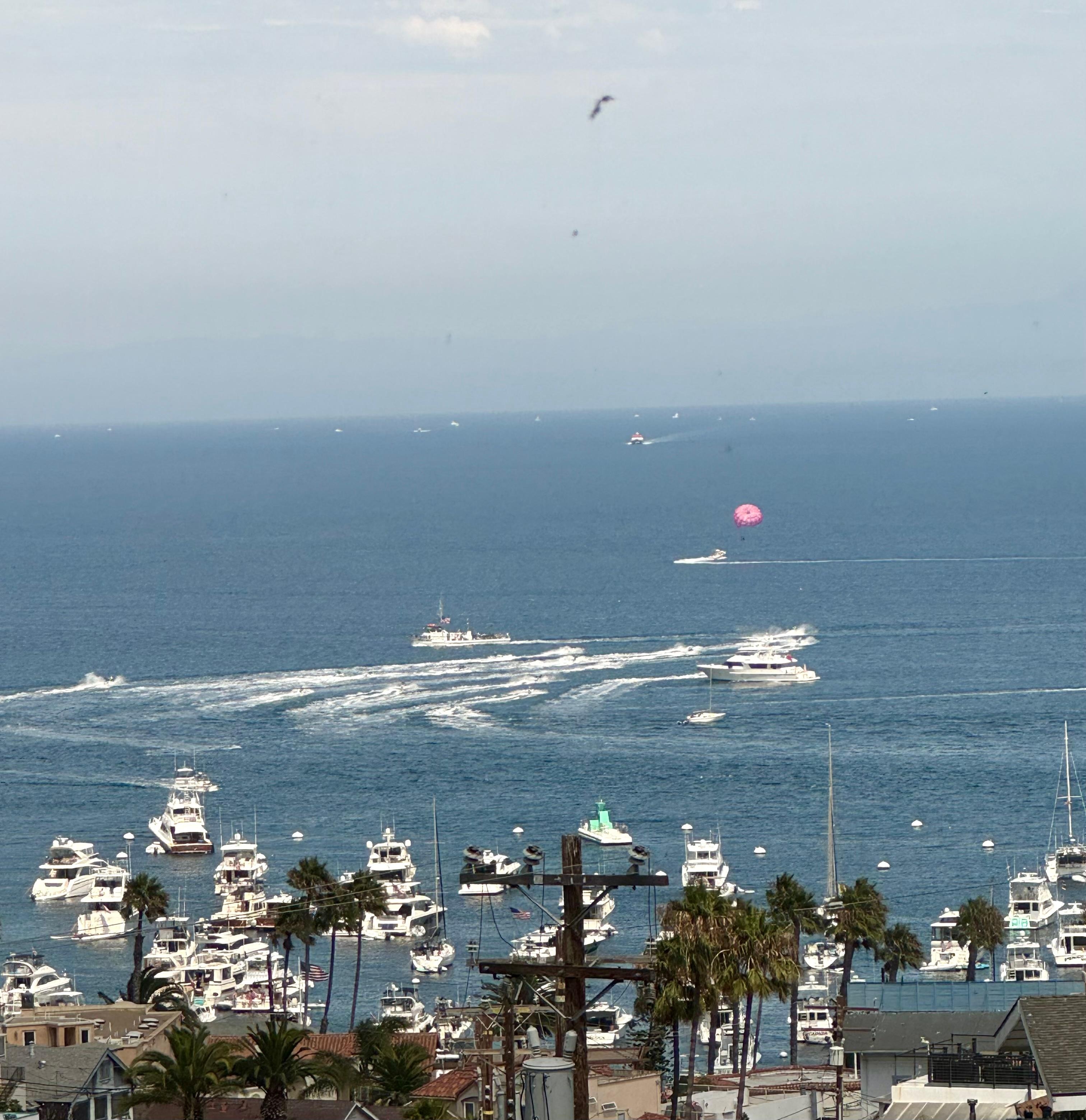 View from home of jet skiers