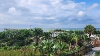 View from condo stairwell.