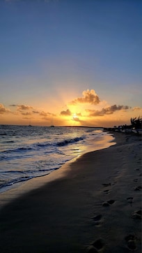 Sunset from the villa.