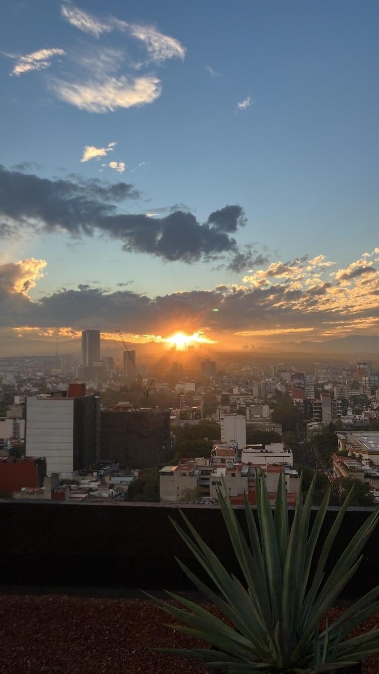 Sunset with a music and drinks.