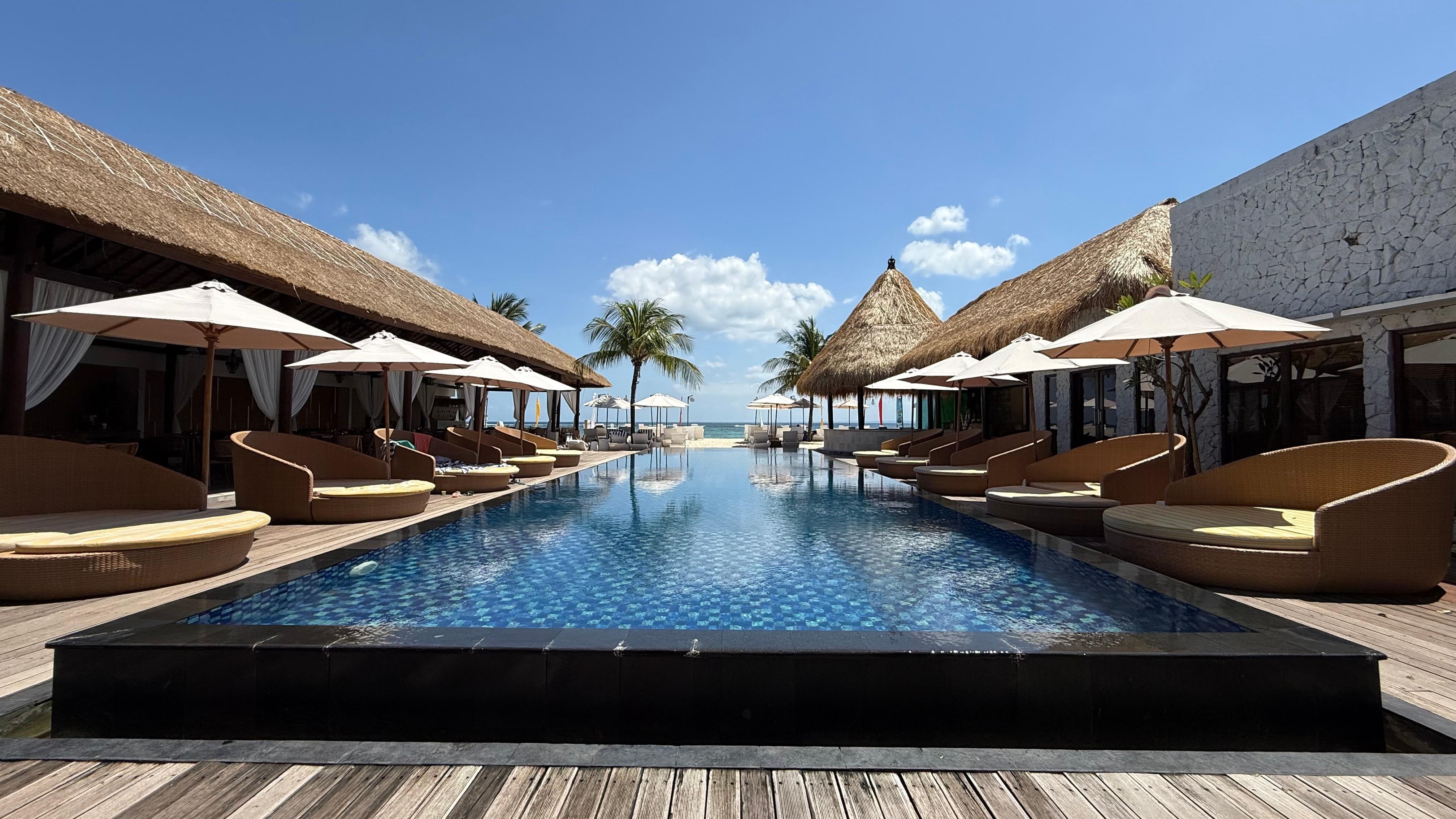 Resort swimming pool & restaurant & bar. 