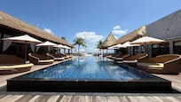 Resort swimming pool & restaurant & bar.