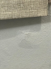 Walls in the restroom.
