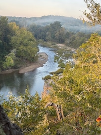 River view from blufftop