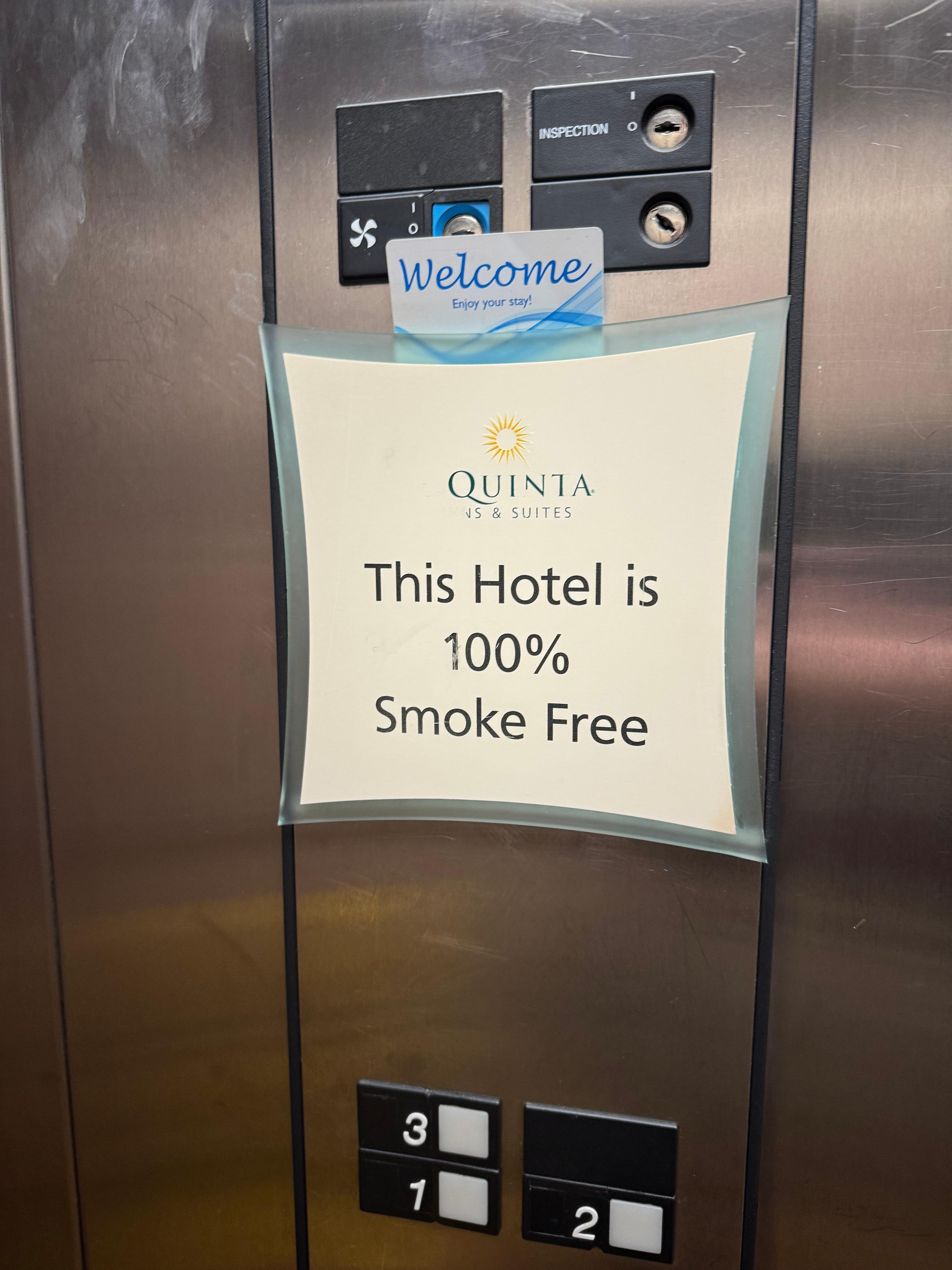 Key card left when I checked in and when I checked out