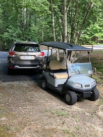 Golf cart we rented