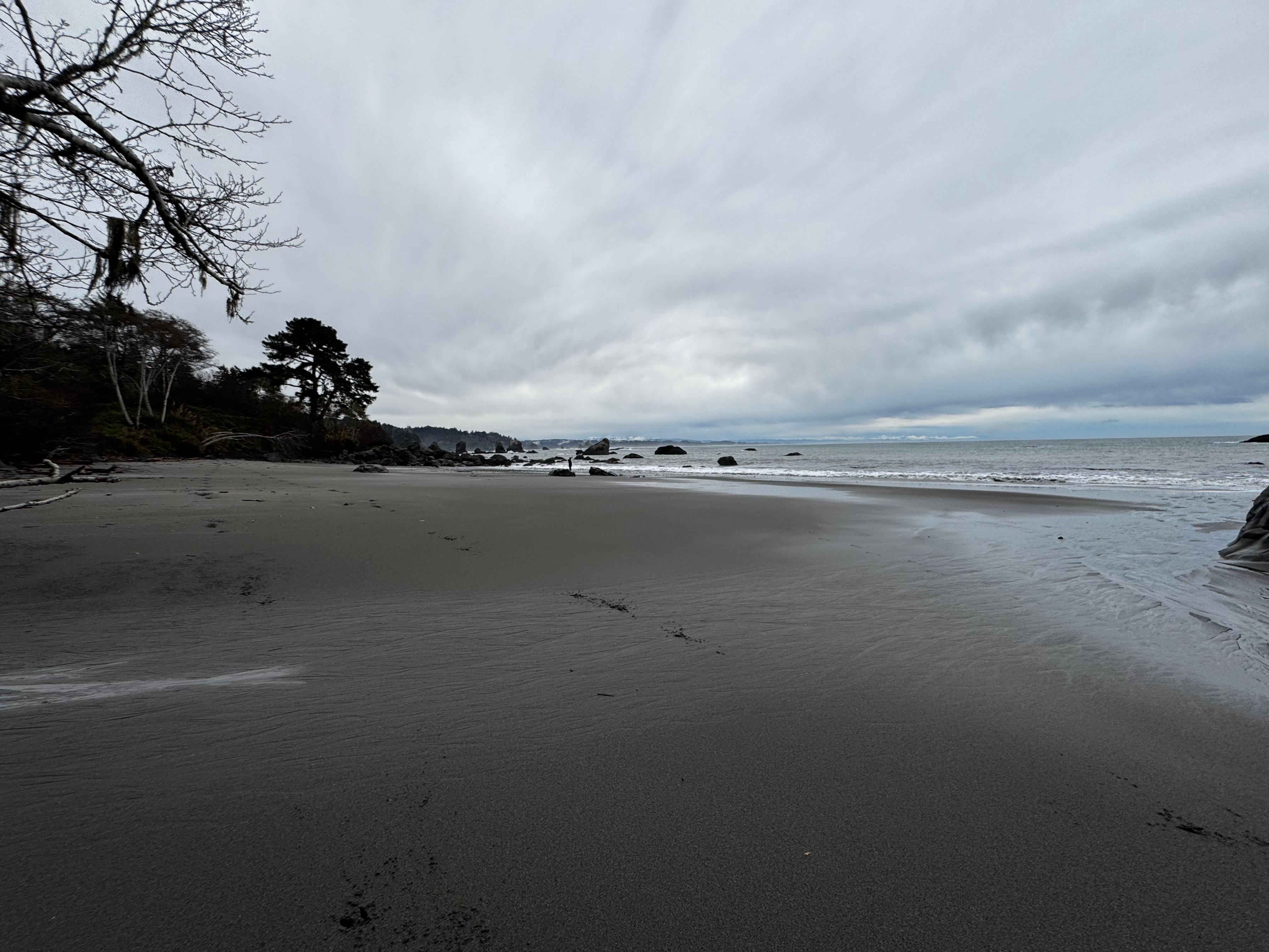 Beach at the bottom of the trail
