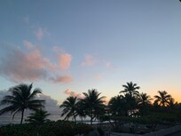 Sunrise as viewed from the balcony on the morning of departure