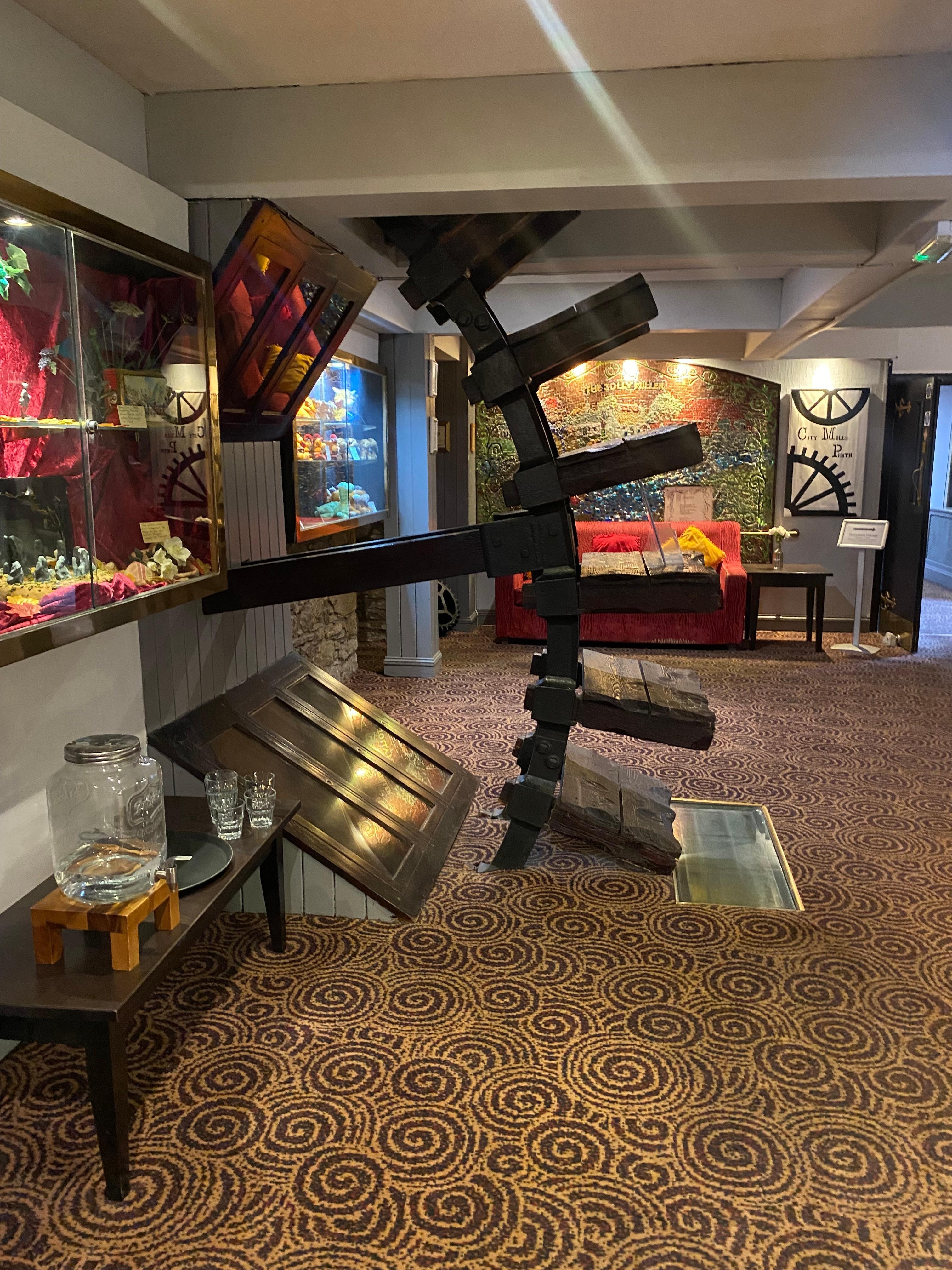 A beautiful water wheel feature 