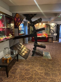 A beautiful water wheel feature