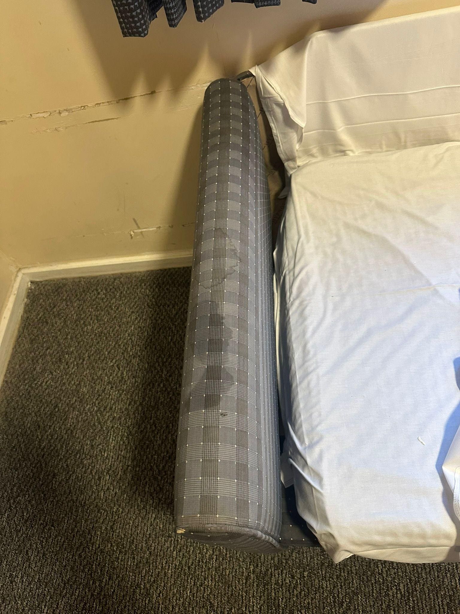 Sofa was torn and dirty